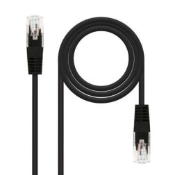 Cable de Red RJ45 UTP Nanocable 10-20-0401-BK- Cat-6- 1m- Negro