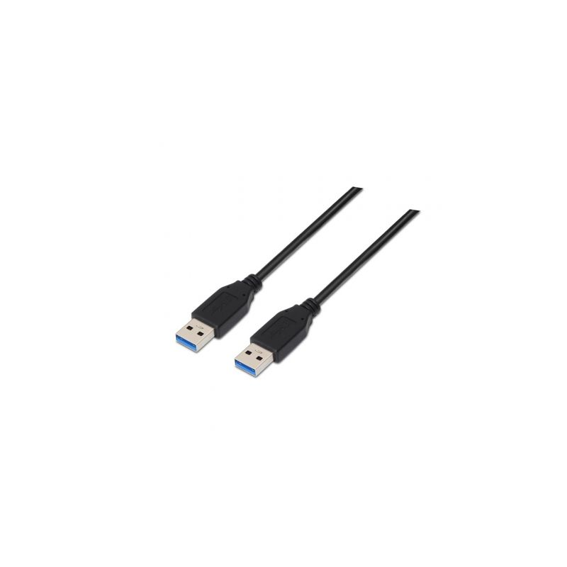 Cable USB 3-0 Nanocable 10-01-1002-BK- USB Macho - USB Macho- 2m- Negro