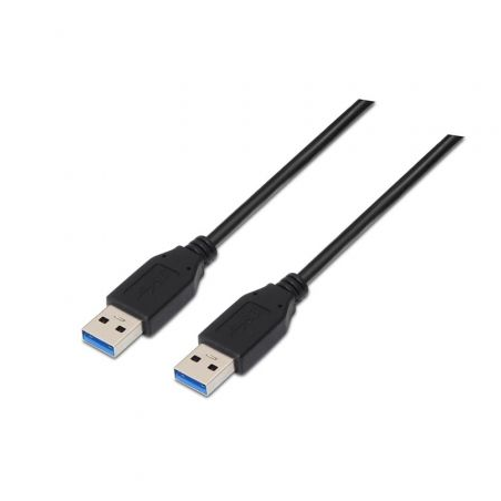 Cable USB 3-0 Nanocable 10-01-1002-BK- USB Macho - USB Macho- 2m- Negro
