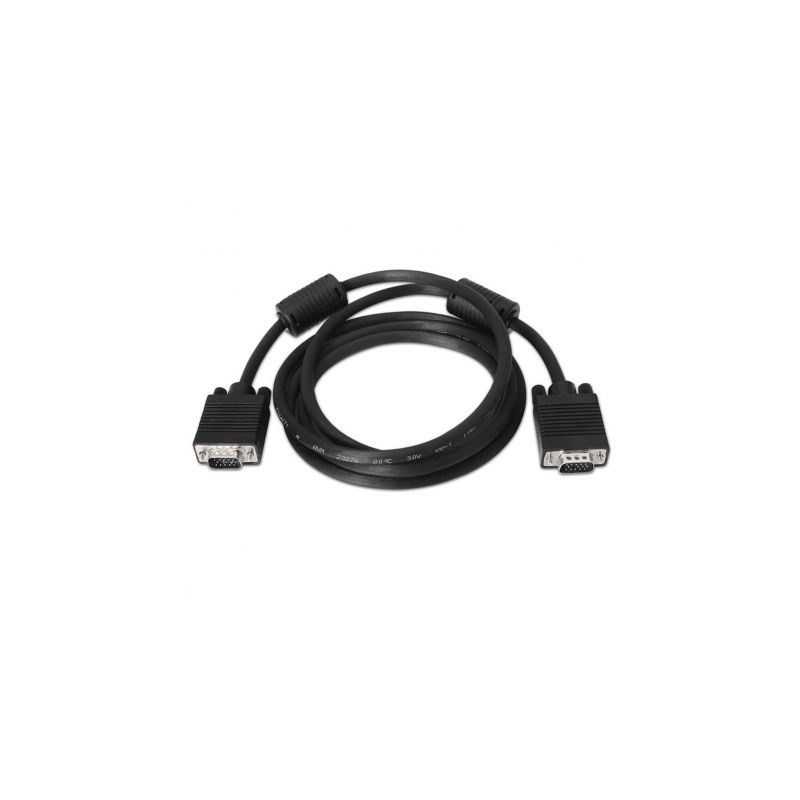 Cable SVGA Nanocable 10-15-0101- VGA Macho - VGA Macho- 1m- Negro