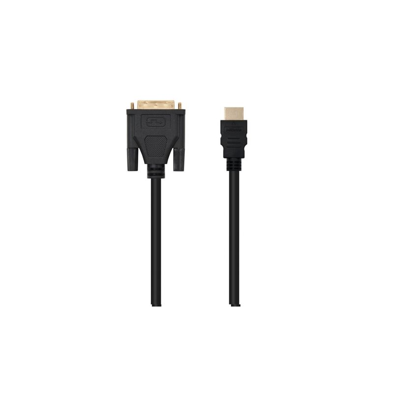 Cable HDMI Nanocable 10-15-0502- DVI Macho - HDMI Macho- 1-8m- Negro