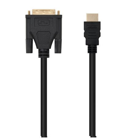 Cable HDMI Nanocable 10-15-0502- DVI Macho - HDMI Macho- 1-8m- Negro