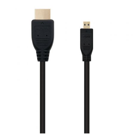 Cable Micro HDMI Nanocable 10-15-3501- HDMI Macho - Micro HDMI Macho- 0-8m- Negro