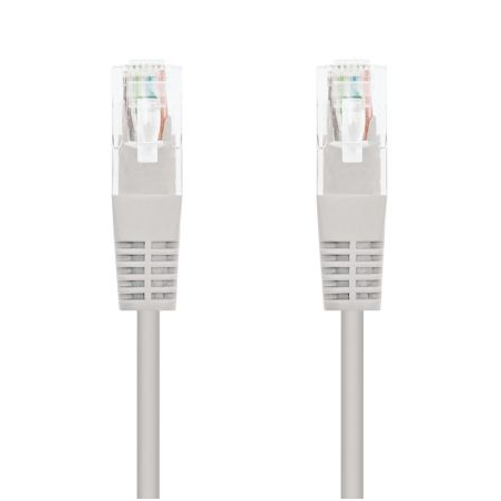 Cable de Red RJ45 UTP Nanocable 10-20-0401 Cat-6- 1m- Gris