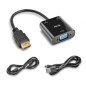 Cable Conversor NGS Chamaleon- HDMI Macho - VGA Hembra- 15cm- Incluye Cable de Audio y Alimentación USB