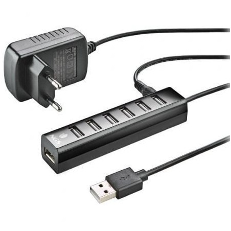 Hub USB 2-0 con Alimentación Externa NGS IHUB7 Tiny- 7xUSB