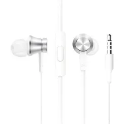Auriculares Intrauditivos Xiaomi Mi In Ear Basic- con Micrófono- Jack 3-5- Plateados