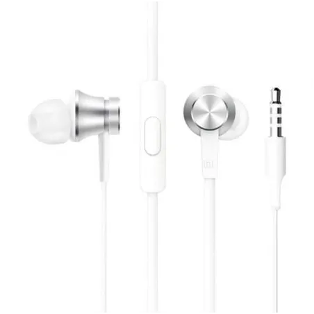 Auriculares Intrauditivos Xiaomi Mi In Ear Basic- con Micrófono- Jack 3-5- Plateados