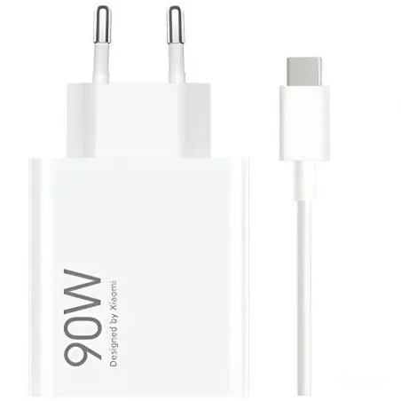 Cargador de Pared GaN Xiaomi 90W HyperCharge Combo (Type-A)- 1xUSB + Cable USB Tipo-C- 90W