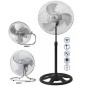 Ventilador 3 en 1 Orbegozo PWS 0547- Sobremesa- Pie- Pared- 90W- 3 Aspas 45cm- 3 velocidades