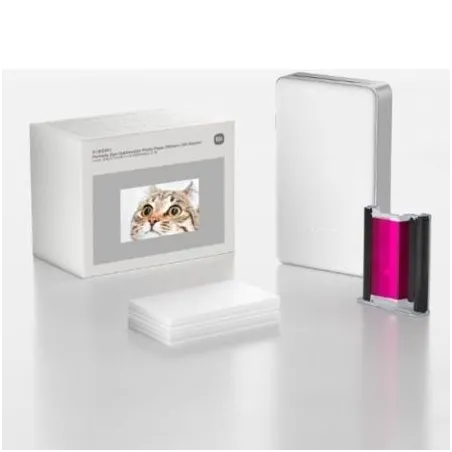 Papel Fotográfico para Sublimación Xiaomi Portable Dye-Sublimation Photo Paper Stickers- 5 x 7-6cm- 50 Hojas