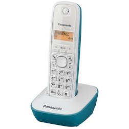 Teléfono Inalámbrico Panasonic KX-TG1611- Blanco- Azul