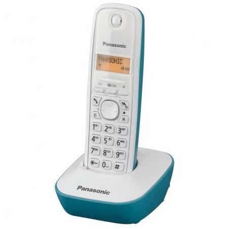 Teléfono Inalámbrico Panasonic KX-TG1611- Blanco- Azul