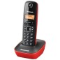 Teléfono Inalámbrico Panasonic KX-TG1611- Negro y Rojo