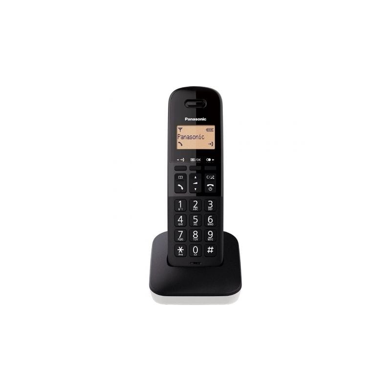 Teléfono Inalámbrico Panasonic KX-TGB610SPW- Blanco y Negro