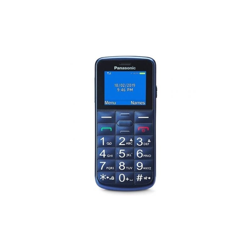 Teléfono Móvil Panasonic KX-TU110EXC para Personas Mayores- Azul
