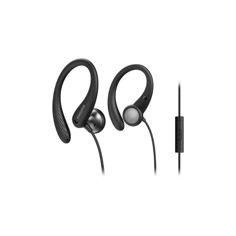 Auriculares Deportivos Philips TAA1105BK- con Micrófono- Jack 3-5- Negros