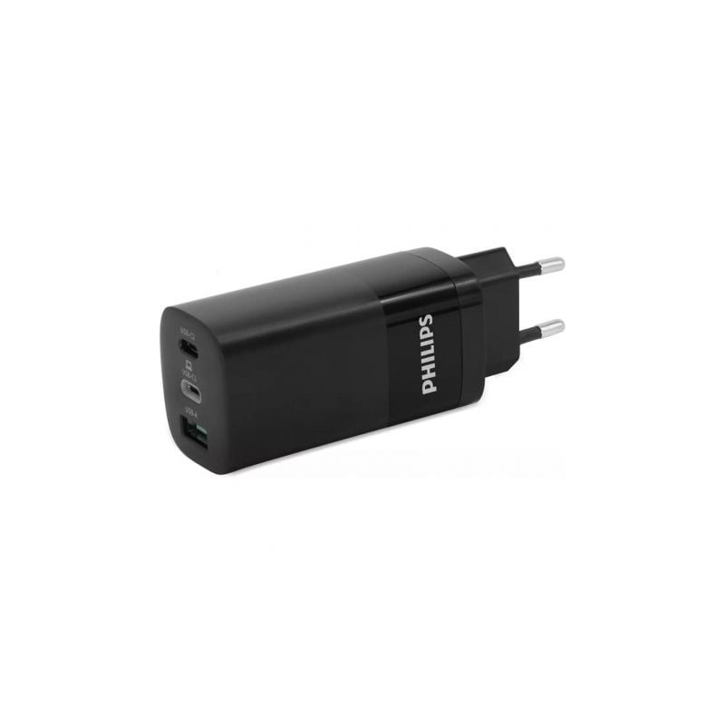 Cargador de Pared Philips DLP2681- 2xUSB Tipo-C- 1xUSB- 65W