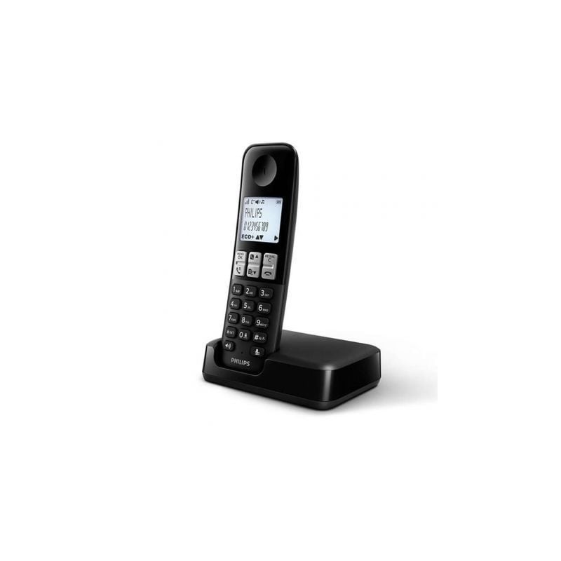 Teléfono Inalámbrico Philips D2501B-01- Negro
