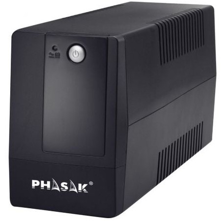 SAI Línea Interactiva Phasak Basic Interactive 800 VA- 800VA-480W- 2 Salidas- Formato Torre