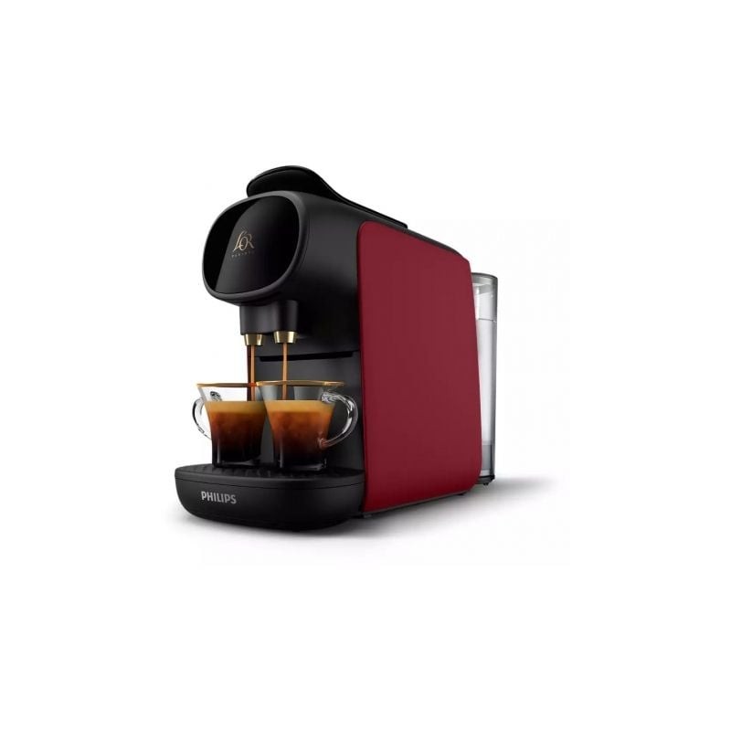 Cafetera de Cápsulas Philips L'Or Barista Sublime LM9012-50- Compatible cápsulas Nespresso y L'OR- Negra y Roja
