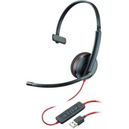 Auriculares Plantronics Blackwire C3210- con Micrófono- USB- Negros