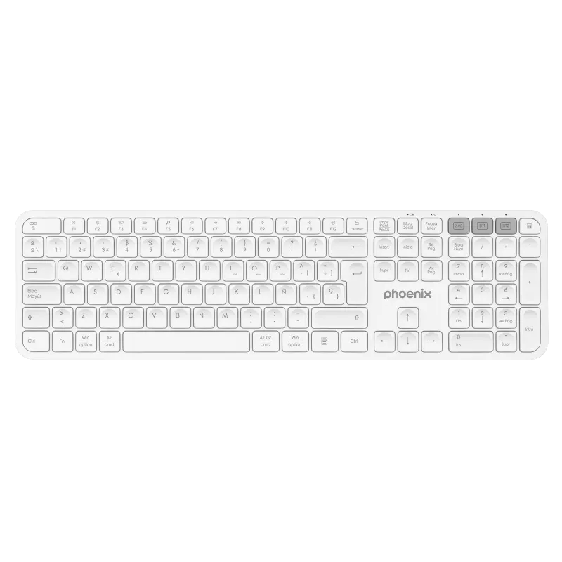 Teclado inalámbrico multidispositivo phoenix k300 blueooth