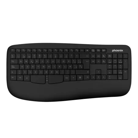 Phoenix k201 teclado ergonomico inalambrico 2-4ghz