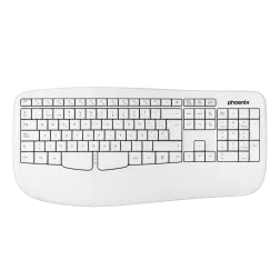 Phoenix k201 teclado ergonómico inalámbrico 2-4ghz