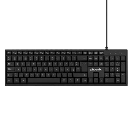 Phoenix k100 teclado multimedia usb negro