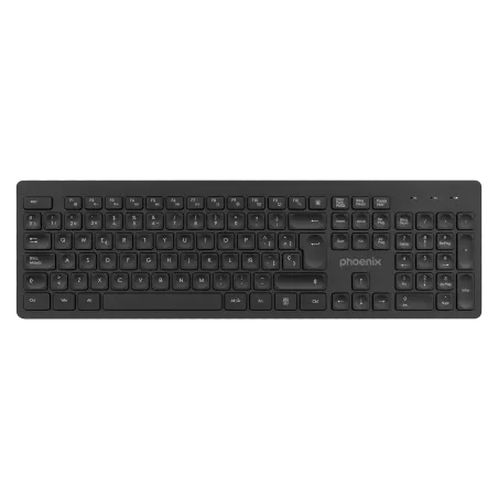 Teclado inalambrico qwerty phoenix k200 negro