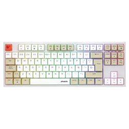 Teclado gaming royal pbt mecanico blanco