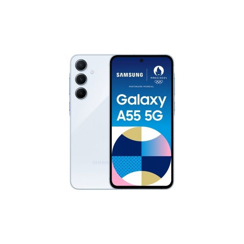 Smartphone Samsung Galaxy A55 8GB- 256GB- 6-6"- 5G- Azul Cielo