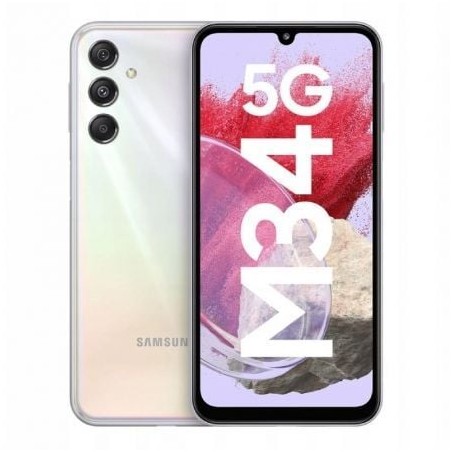 Smartphone Samsung Galaxy M34 6GB- 128GB- 6-5"- 5G- Plata
