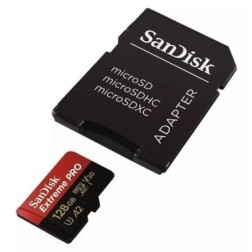 Tarjeta de Memoria SanDisk Extreme Pro 128GB microSD XC UHS-I con Adaptador- Clase 10- 200MBs