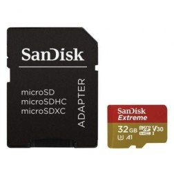 Tarjeta de Memoria SanDisk Extreme 32GB microSD HC UHS-I con Adaptador- Clase 10- 100MBs