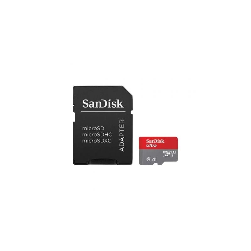 Tarjeta de Memoria SanDisk Ultra 64GB microSD XC con Adaptador- Clase 10- 140MBs