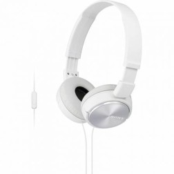 Auriculares Sony MDRZX310APW- con Micrófono- Jack 3-5- Blancos