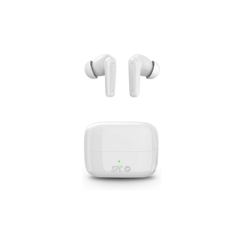 Auriculares Bluetooth SPC Ether 2 Pro con estuche de carga- Autonomía 6-5h- Blancos