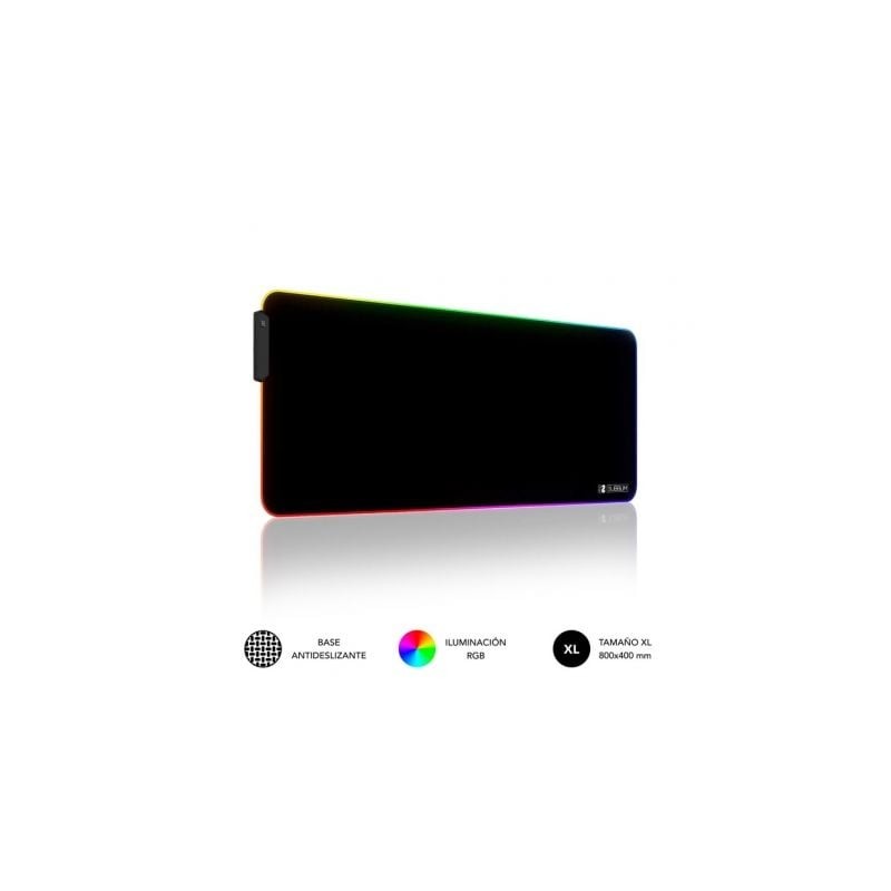 Alfombrilla Subblim MP-02RGB01 LED RGB XL- 800 x 300 x 4 mm