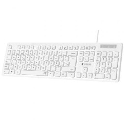 Teclado Subblim Business Slim Silencioso- Blanco