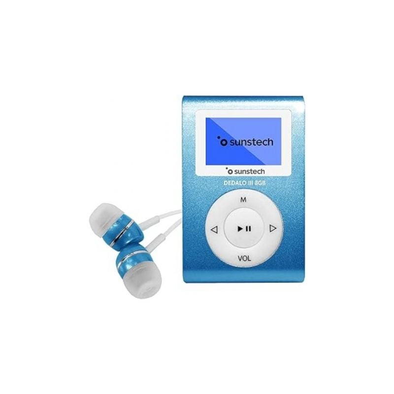 Reproductor MP3 Sunstech Dedalo III- 8GB- Radio FM- Azul