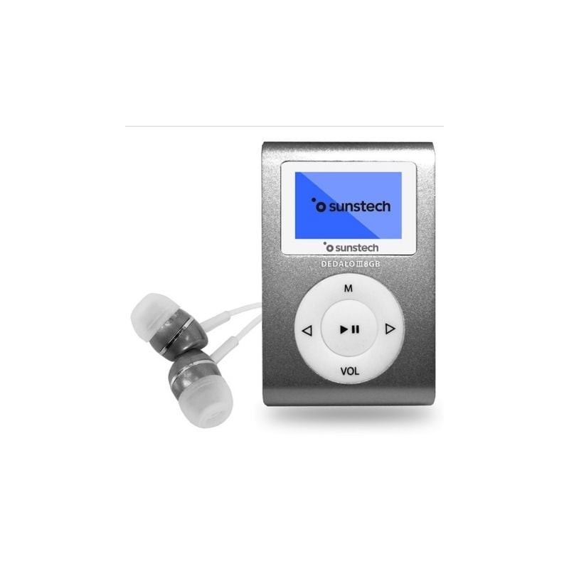 Reproductor MP3 Sunstech Dedalo III- 8GB- Radio FM- Gris