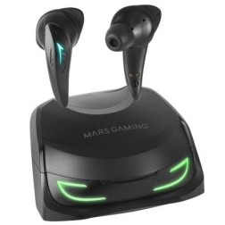 Auriculares Bluetooth Mars Gaming MHI-Ultra con estuche de carga- Autonomía 7-8h- Negros