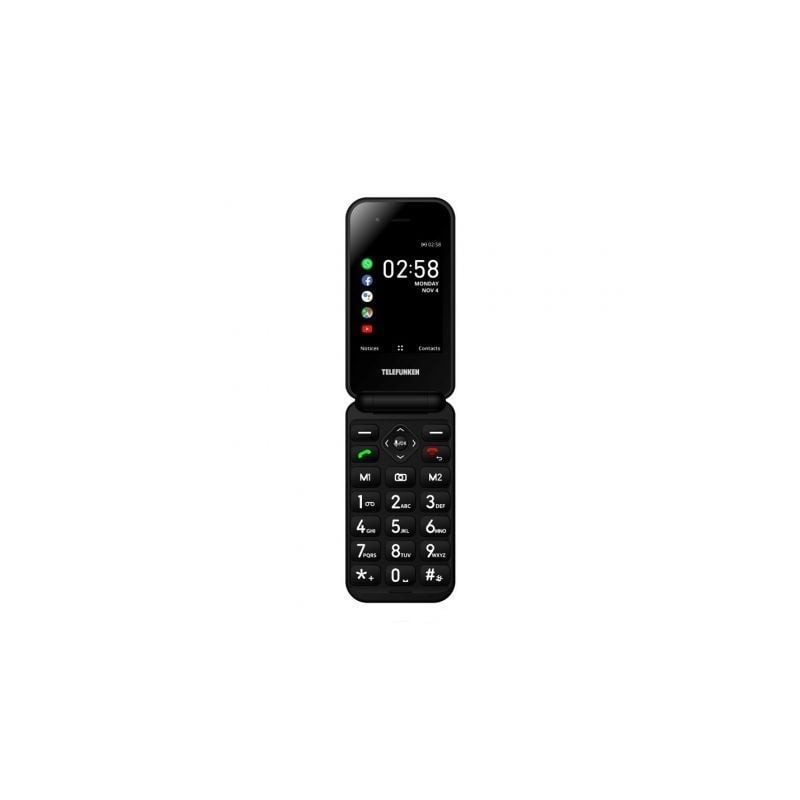 Teléfono Móvil Telefunken S740 para Personas Mayores- Negro