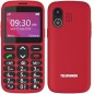 Teléfono Móvil Telefunken S520 para Personas Mayores- Rojo