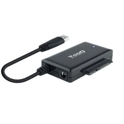Adaptador para Discos Duros 2-5"-3-5" Tooq TQHDA-01A- USB 3-0 Macho - SATA