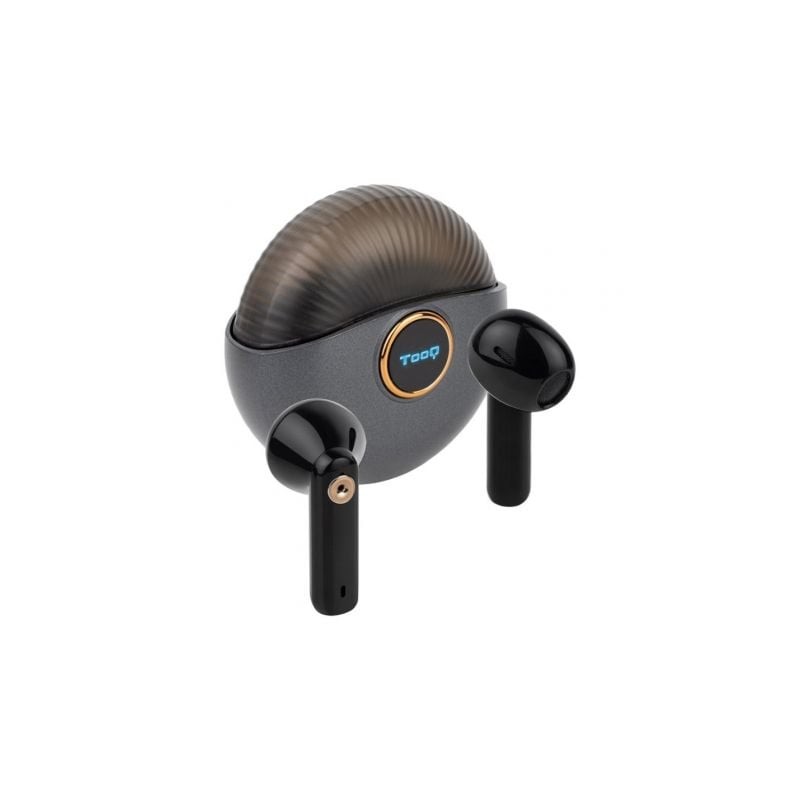 Auriculares Bluetooth TooQ Snail TQBWH-0060G con estuche de carga- Autonomía 4h- Grises y Negros