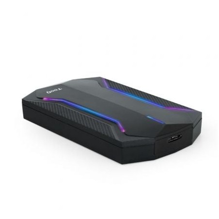 Caja Externa Gaming para Disco Duro de 2-5" TooQ TQE-2599RGB- USB 3-1- Sin tornillos