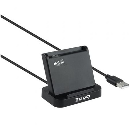 Lector de DNI TooQ TQR-220B- USB 2-0- Negro